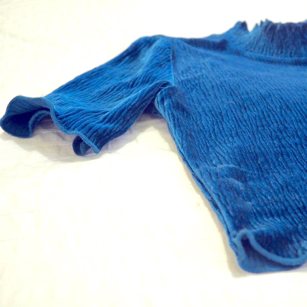 Lush Blue Crop Top
